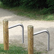 support velo en bois - solo